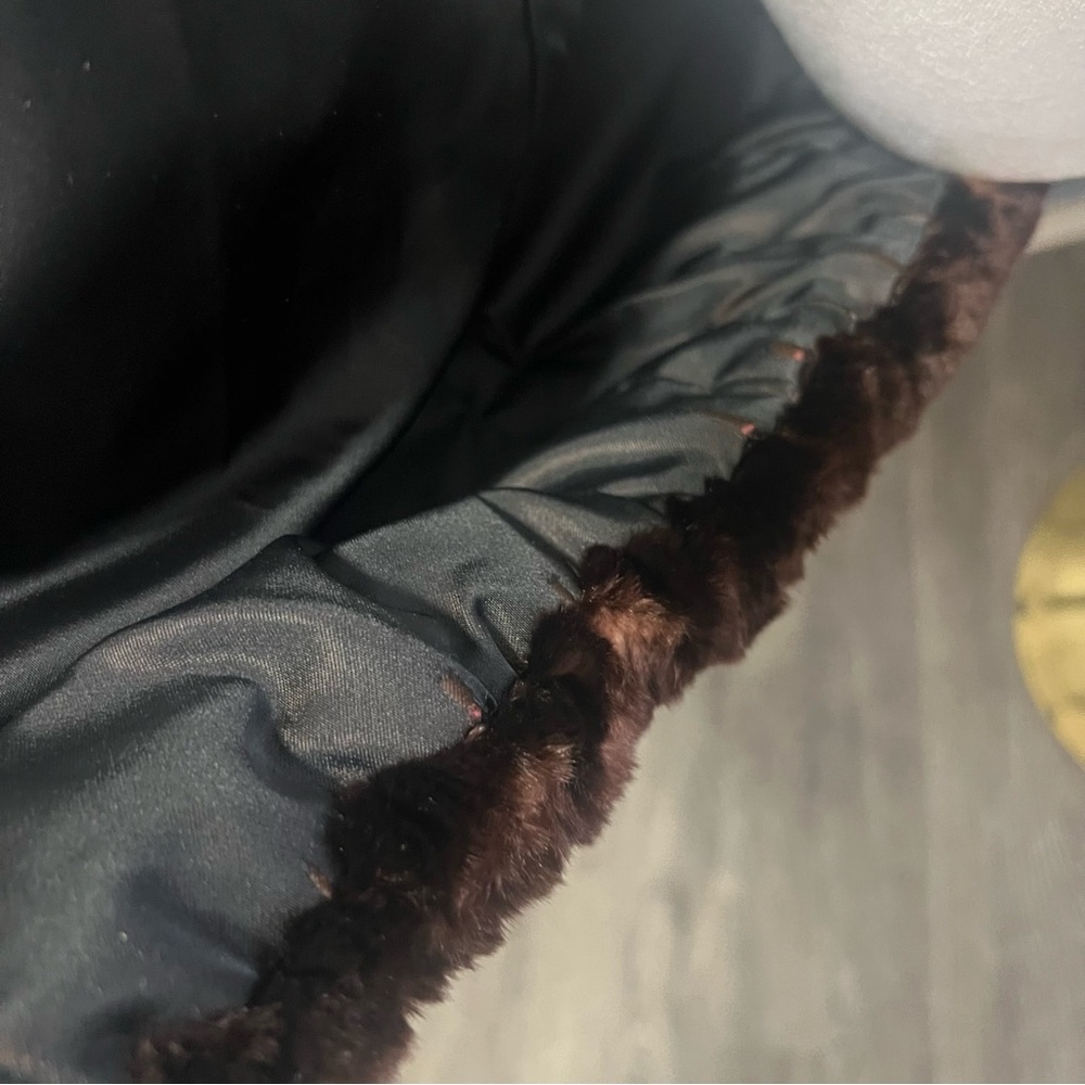Vintage Manor-Feldman Chicago Fur Coat Brown Plush Zip-Up Jacket - Picture 6 of 13